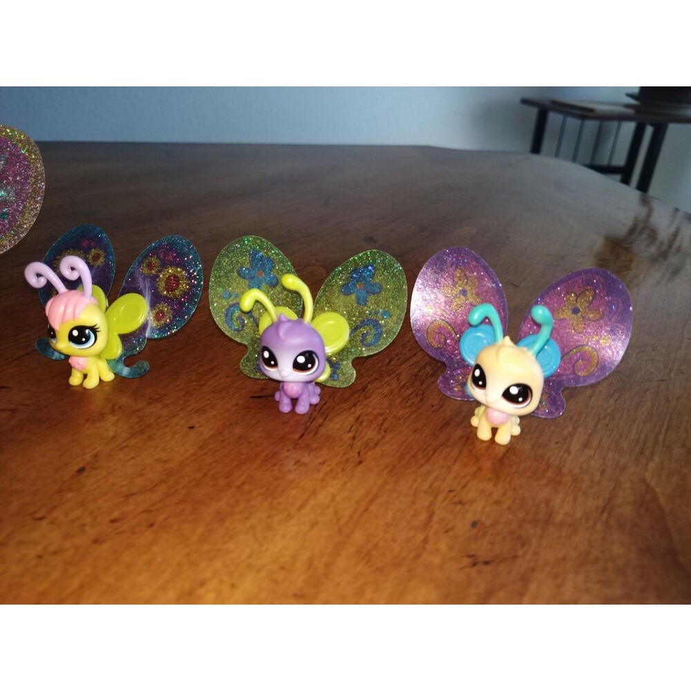 Littlest Pet Shop Lot 12 Pets LPS Butterfly Monkey Caterpillar Magic Motion Cat - Picture 6 of 15